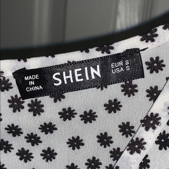 60s vintage polka dot wrap dress black and white - Picture 4 of 4